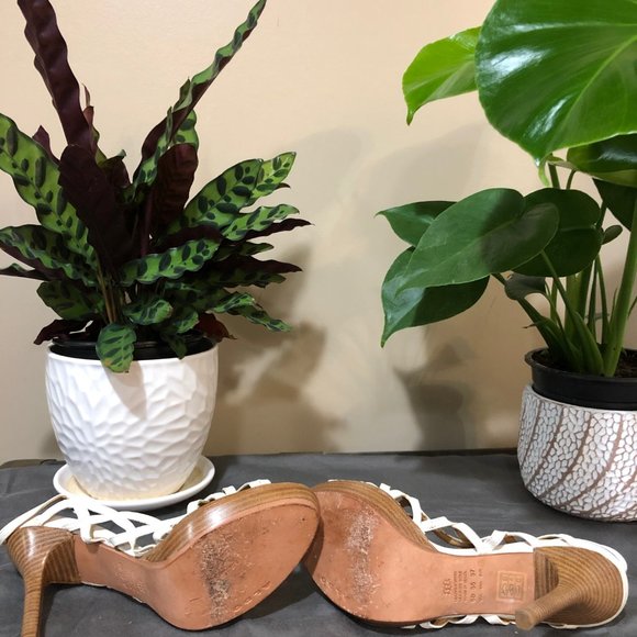 ALDO White Strappy Wedding Heel Sandal - Picture 5 of 6